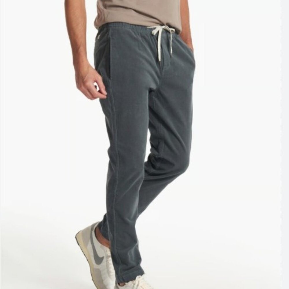 Vuori Optimist Corduroy Cotton‎ Pants Grey Size Small